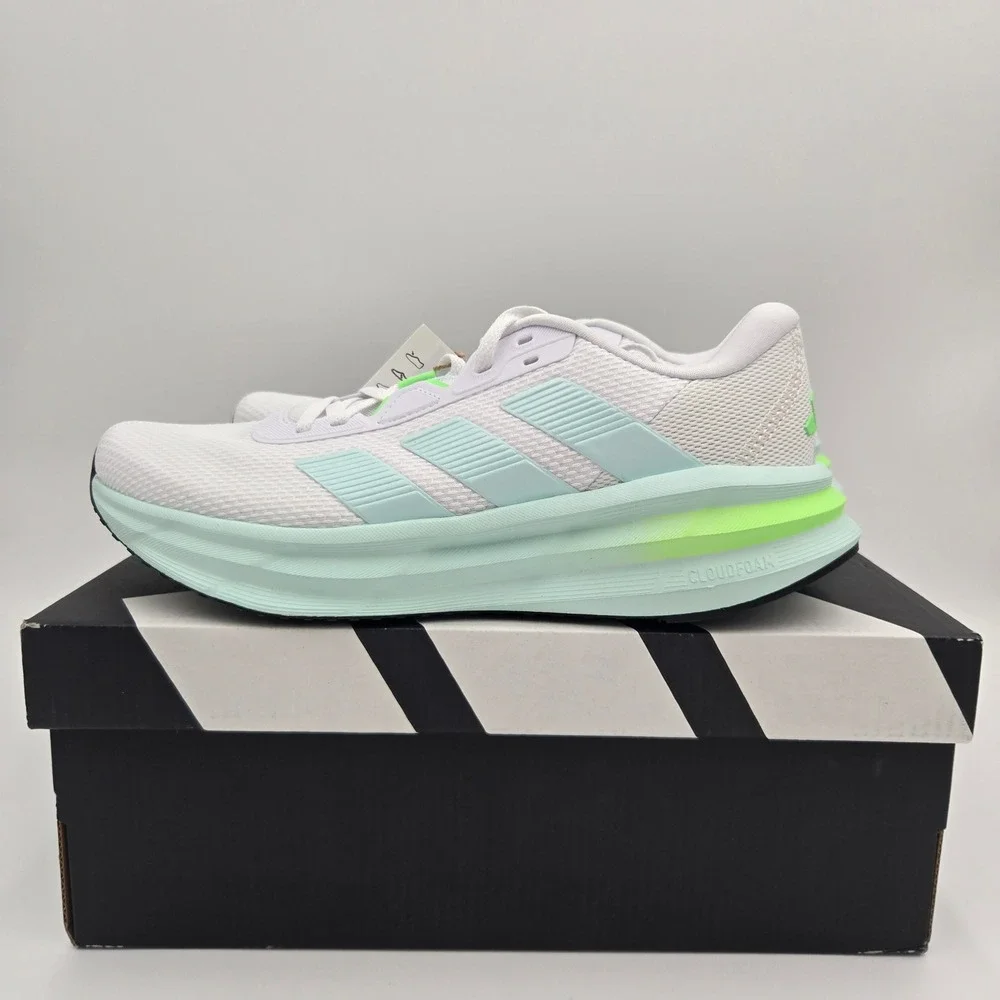 Adidas Galaxy 7 W Womens Running Shoes White Mint Lime JQ2610 Size 8.5 NEW